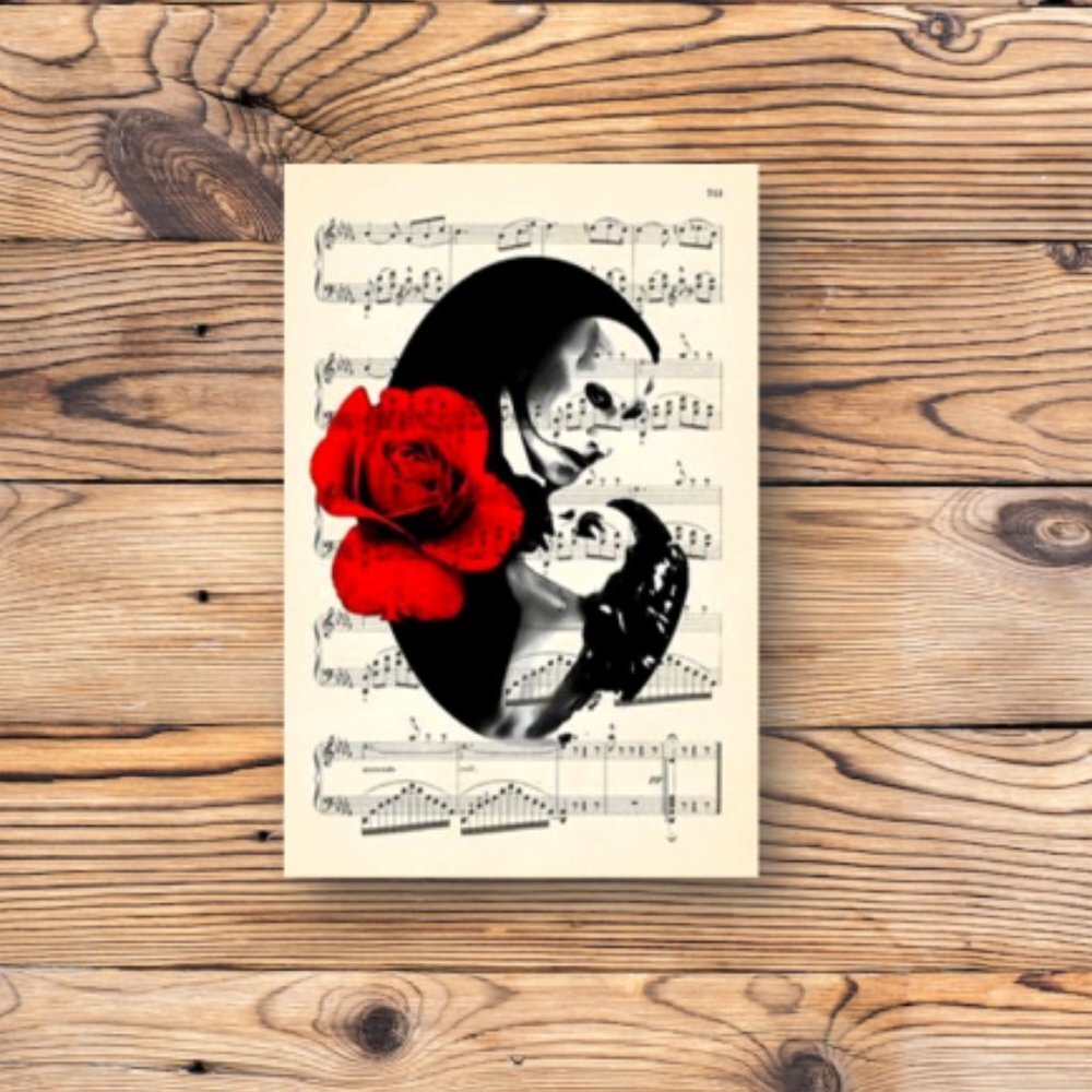 Phantom‎ of the Opera Sheet Music Broadway Musical Refrigerator Locker Magnet
